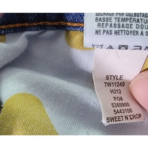 Lucky Brand Sweet N Crop Size 28 Blue Denim Mid-Rise Straight Leg Women's Jeans - Picture 9 of 16